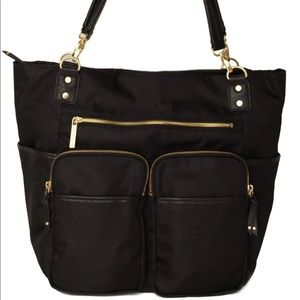 Olivia and joy black diaper bag in excellent condition